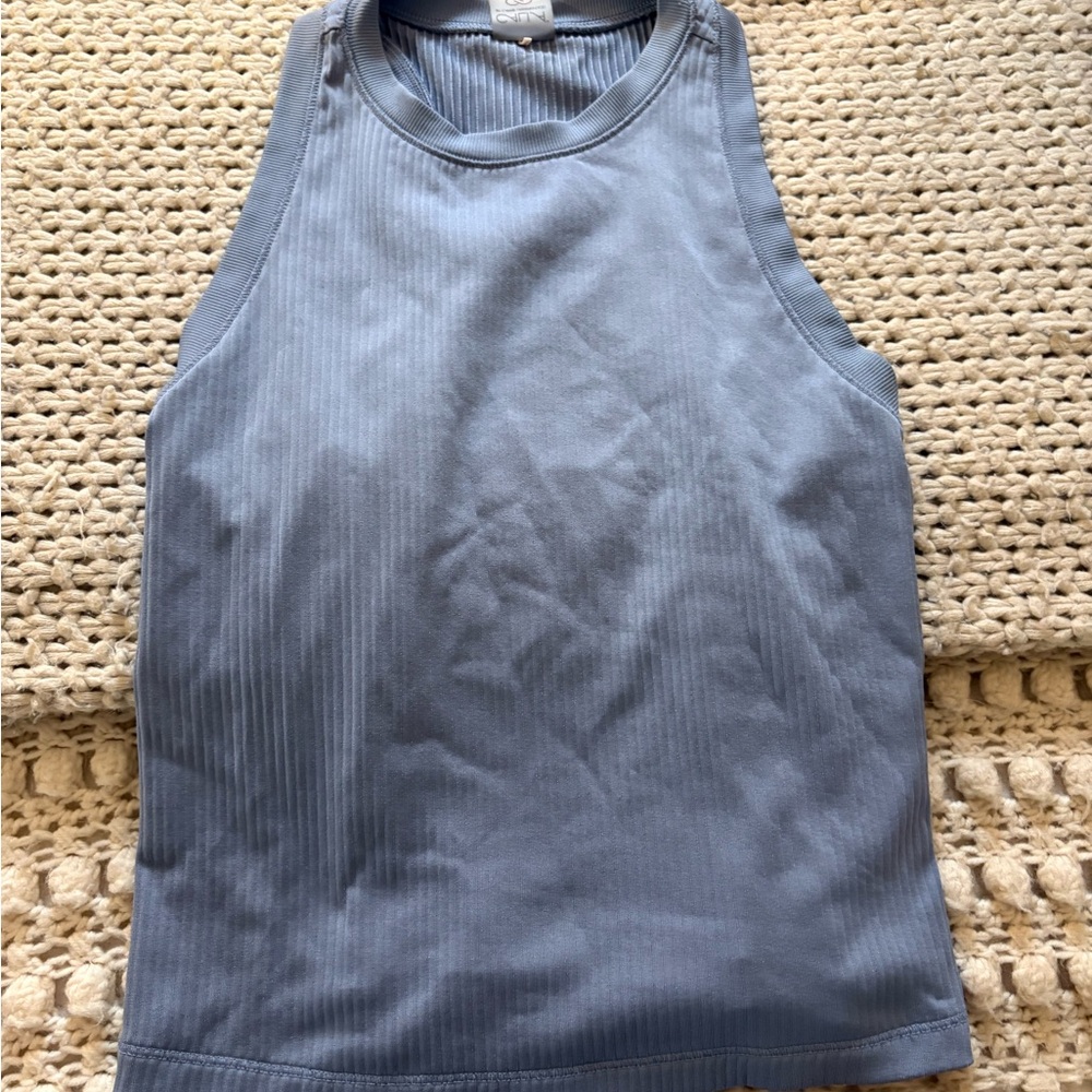 CALIA by Carrie Underwood Ribbed Crewneck Tank